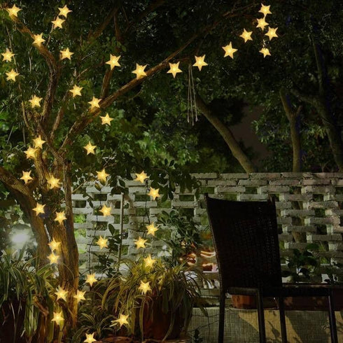 Solar String Lights Outdoor, 30ft 50LED Waterproof Christmas Lights with 8 Modes for Gardens and Patio Decor