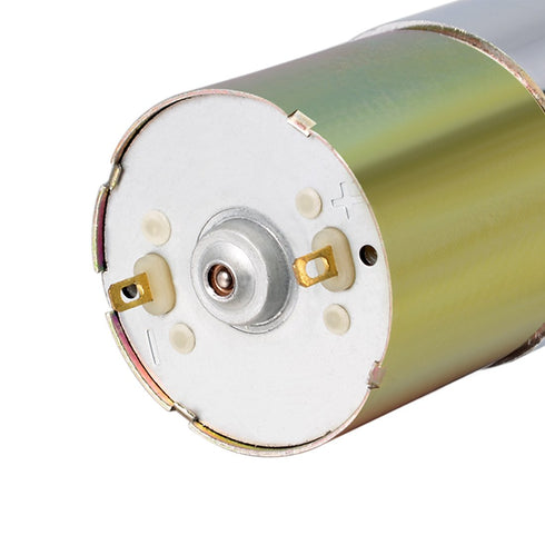 uxcell 24V DC 570 RPM Gear Motor, High Torque Electric Reduction Gearbox with Eccentric Output Shaft