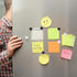 Magnet Bulletin Board 6 Pcs, Frameless Metal Magnetic Boards with 20 pcs Memo Strip for Office Home School Display