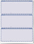 VersaCheck Secure Form #3000-750 Blank Business Sheets, Blue Premium, 250 Sheets, 3 Per Sheet