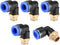 uxcell Push to Connect Tube Fitting, Male Elbow 10mm Tube OD x G1/4 Thread Pneumatic Air Push Fit Lock Fitting
