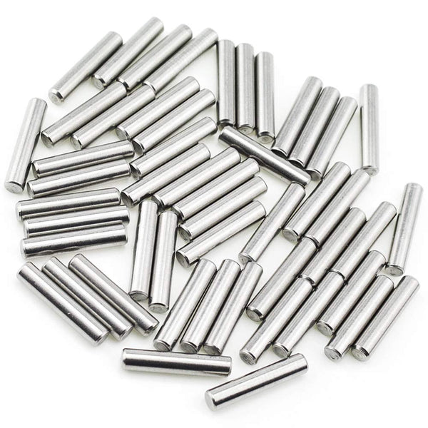 Yesallwas 100Pcs 1.5mm X16mm Dowel Pin - Stainless Steel Shelf Support Pin for Precise Location