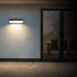 LXCLCYM IP65 Bathroom(3000K,Small) Waterproof Wall Light LED Outdoor Sconce Lighting Fixture, Matte Black Aluminium