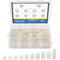 Glaks 150Pcs Nylon Round Spacer Assortment Kit, 10 Sizes, OD 11mm ID 6.2mm for M6 Screws, Nylon Standoff