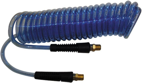 Interstate Pneumatics HR76-010 Clear Blue Polyurethane Recoil Air Hose, 3/8 Inch x 10 Feet
