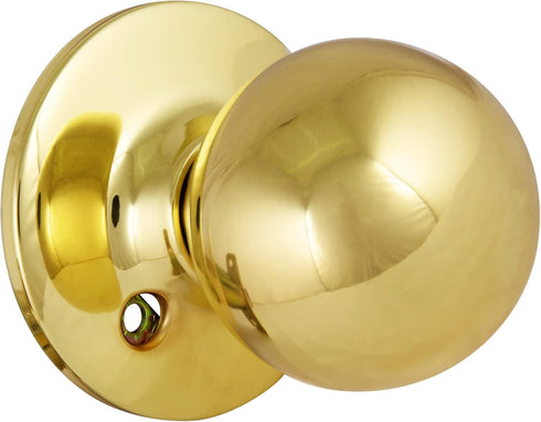 Design House 782912 Polished Brass Ball Passage Hall and Closet Door Knob