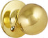Design House 782912 Polished Brass Ball Passage Hall and Closet Door Knob