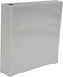 School Smart Polypropylene Round Ring View Binder, 2 Inches, White