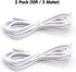 T5 T8 Extension Cords, 9ft Connector Cord, 3-Prong Extended Power Cable for Integrated LED Tube Light, Single LED Shop Garage Light Fixture, Under Cabinet Lights (Pack of 2)
