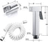 VNFOCRQJH Set Handheld Bidet Sprayer for Toilet, Chrome Portable Cloth Diaper Sprayer Brass Bathroom Bidet Sprayer Kit