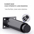TXGJWRA 4 Screws,Black-18cm,Black-18cm(7.1in) pcs Furniture Legs,Support Feet,Height Adjustable,Replacement Sofa,TV