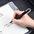 Hongdian 6013 Pure Black Solid Metal Fountain Pen with Extra Fine Nib, Senior General Ink Converter Pen in Metal Box