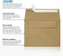 LUXPAPER A7 Invitation Envelopes, 5 x 7 Cards, 80 lb. Grocery Bag, 250 Pack