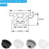 PATIKIL 6.5mm Diameter Silicone Round Snap, 30 Pcs in Type Locking Furniture Hole Plug Button Protective Cover Cap Head Fit for 2.5-6.5mm Hole for Seal Bulkhead Cylinder Hole, White