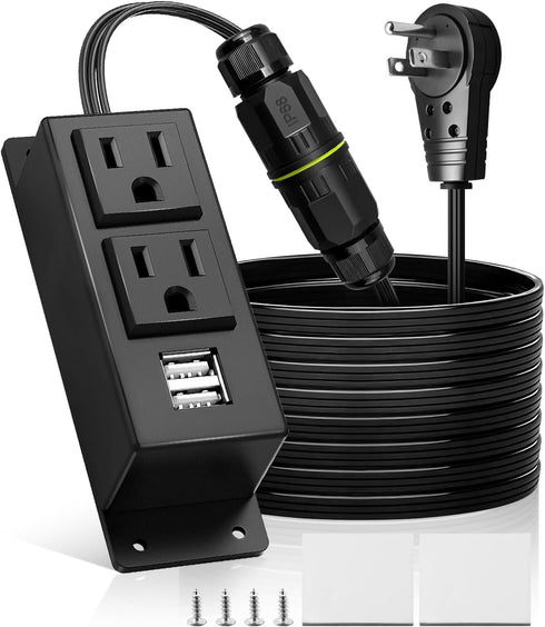 Home Safe Power Outlet Kit, Upgrade Waterproof Terminal Protection Electrical Outlet, Drawer