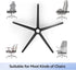 MASTERY MART 28" Heavy Duty Office Chair Base Replacement Parts, 2500 Lbs, Reinforced Metal Leg