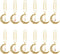 OLYCRAFT 12Pcs Moon and Star Paperclips, 3.8 Inch Alloy Pendant Clips for Document Sorting
