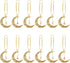 OLYCRAFT 12Pcs Moon and Star Paperclips, 3.8 Inch Alloy Pendant Clips for Document Sorting