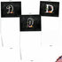The Best Card Company - 10 Initial Letter D Assorted Blank Notecards, Floral Monogrammed Stationery