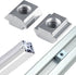 2020 Series Aluminum Profile Connector Set, 4pcs Corner Bracket, 8pcs M5 Nuts, 8pcs M5x10mm Screws