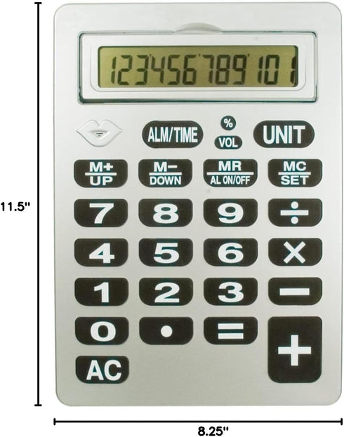 Reizen 12-Digit Jumbo Talking Calculator