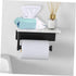 PRETYZOOM Stainless Steel Toilet Paper Holder Marble Finish Wall-Mounted Kitchen Towel Bar Napkin Hanger Versatile