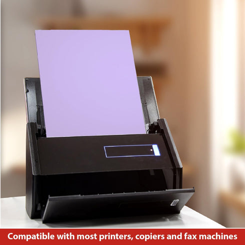 8.5 11 Inch Staples Pastel Copy Paper x Lilac Color Sheets for Printing and Documents