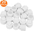 20Pack 1 Inch PVC Male Threaded Pipe End Cap, SCH40 PVC NPT Male Plug for Plumbing Water Line