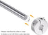 HARFINGTON 2pcs Double Split Shaft Collar for 8mm Shaft, Set Screw Clamp-On Collars for Machine Tools and Industry