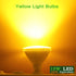 GREENIC Yellow LED Light Bulb, 2 Pack Par38 15W (100W Equivalent) 1300lm, E26 Medium Base Flood Light Bulb for Outdoor, Indoor, Porch, Patio, Yards, Home by GREENIC