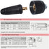 RIVERWELD TIG Welding Cable Panel Connector-plug DKJ10-25 & EDKL10-25, 200Amp Dinse Quick Fitting 4pcs