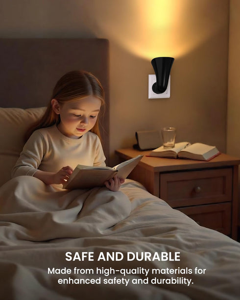 GU10 5W 3000K Bulb, GU10 360Rotatable, AC110-130V Wall Spotlight Plug in Sconces Up Lights Indoor with Warm White Light