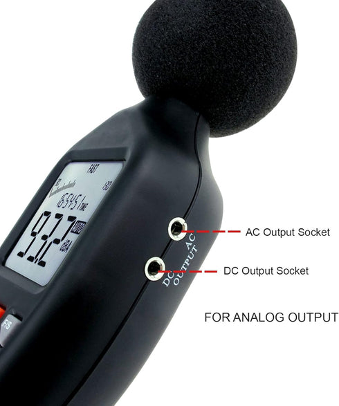 Professional Sound Level Meter with Backlight Display, High Accuracy Measuring 30dB-130dB