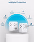 US to Japan Plug Adapter, 2 Prong to 3 Prong Outlet Adapter with 3 AC Outlets and 3 USB Ports, Type A Converter