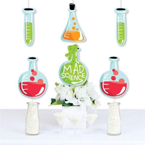 Big Dot of Happiness Scientist Lab - Beaker Test Tube Decorations DIY Baby Shower or Birthday Party Essentials - Set of 20