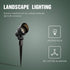 Malibu Low Voltage Landscape Spotlights, 20W Halogen 12V AC Outdoor Black Lighting Kit with Spike Stakes and Connectors