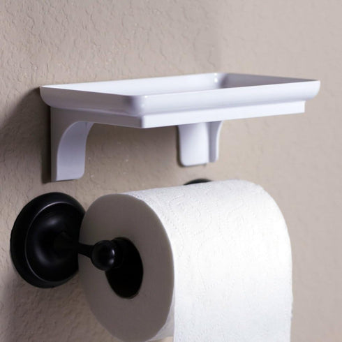 (1, Wonder Shelf Small Adhesive Floating Wall Shelf for Bathroom, Over Toilet Paper Holder Mini Storage Rack for Phone