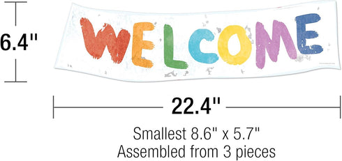 Carson Dellosa All are Welcome Diversity Classroom Bulletin Board Set - Colorful 3-Piece Welcome Banner with 36