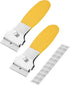 Bates- Razor Blade Scraper Set, 2 Pack, Yellow, Locking Razor Scraper Set