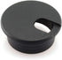 HJ Garden 8pcs Desk Wire Cord Cable Grommets, 1-1/2 inch Hole Cover for Office PC Desk, Black Plastic