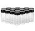 20-Pack 20ml Glass Vials with Caps, Clear Bottle Container for Essential Oil and Samples, Screw Cap