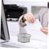 Paper Clip Barrel Office Desk Supplies, Metal Silver Holders for Small Things, Mesh Containers for Desk