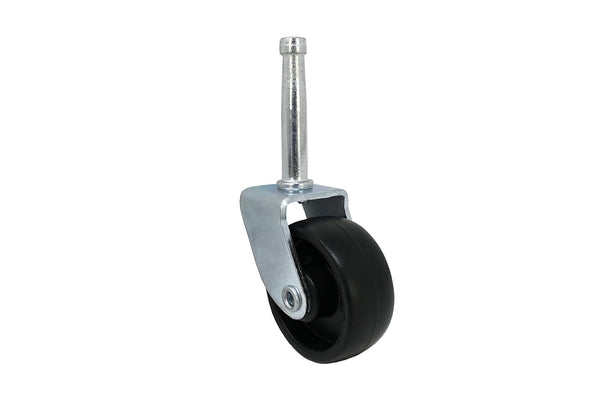 Shepherd Hardware 9557 1-1/4-Inch Plastic Stem Casters, 4-Pack, Black