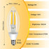 Ganiude E12 Dusk to Dawn Light Bulbs, 5W 60W Equivalent, 2700K Warm White, Photocell Sensor, 6 Pack