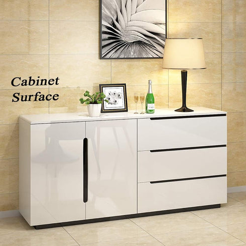 Glossy White Contact Paper for Countertops, 15.8''x78.7'' Removable Waterproof Vinyl Roll for Kitchen Cabinet