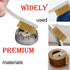 YXQ 6.9" Small Brush, Brass Bristles with White Plastic Handle, 10 Pieces Pack