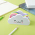 Cute Cloud Tape Dispenser, White Tape Desk Cutter with Rainbow Novelty Holder for Home, School, Office Supplies