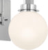 11.5 Inch 1 11.5x9x5.75 Kichler Hex Light Wall Sconce with Opal Glass in Chrome