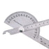 Angle Protractor Angle Finder Ruler, 0-180 Degrees Stainless Steel Adjustable Screw Woodworking Measure Tool