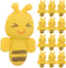 NUOBESTY 20pcs Cartoon Bee Shape Erasers for Students School Stationery